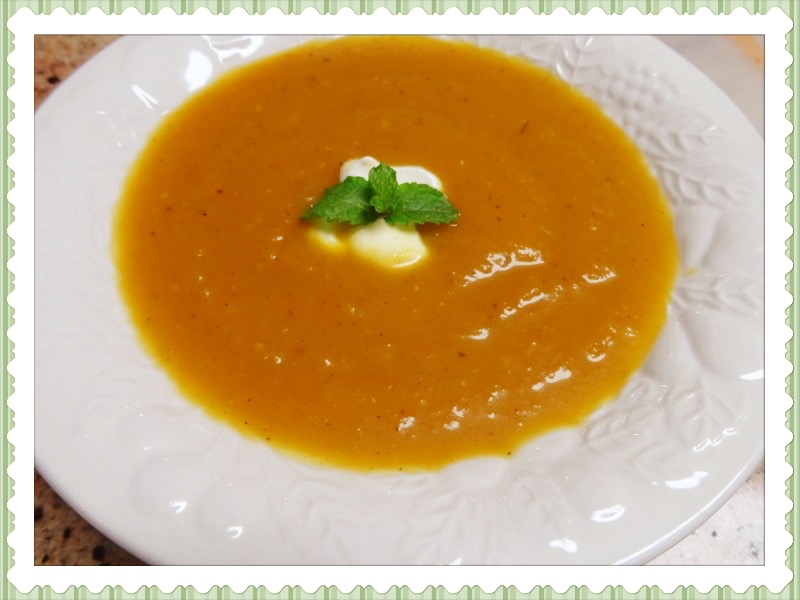 Pumpkin spice soup