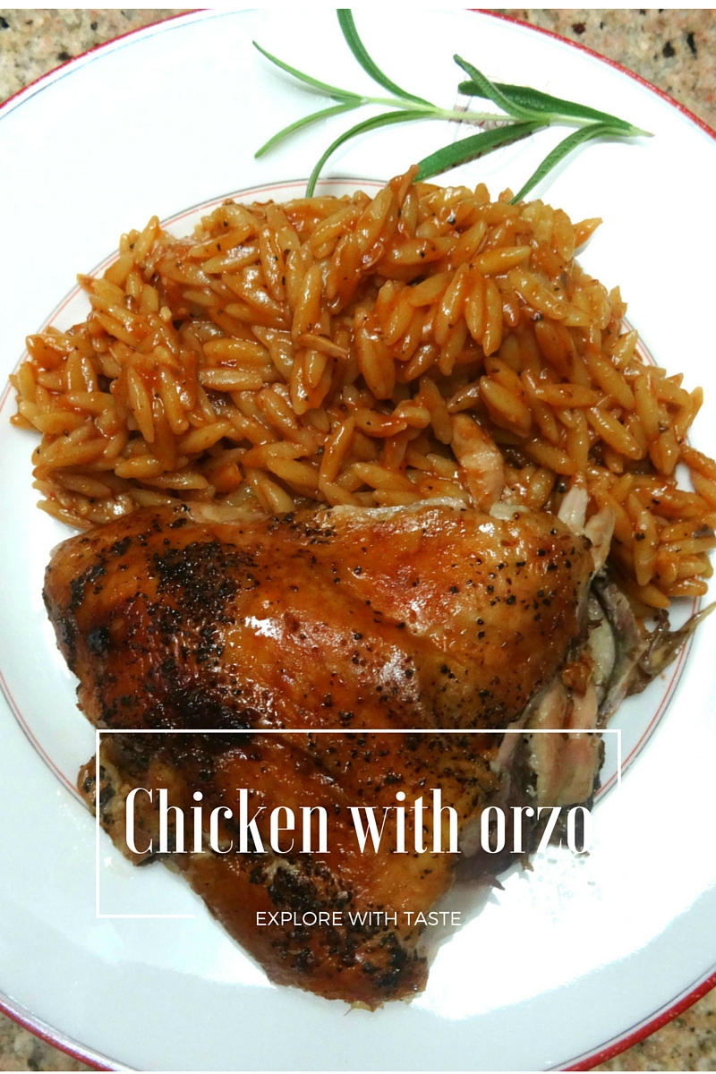 Chicken with orzo