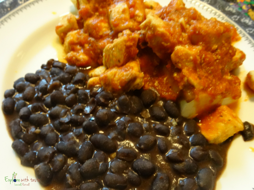 Black beans & chicken fiesta