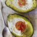 Avocado and baked eggs